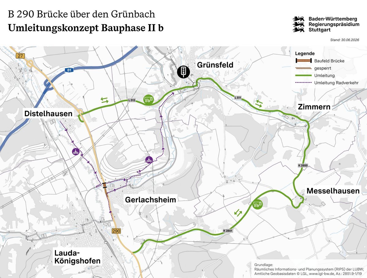 Umleitungskonzept Bauphase II b